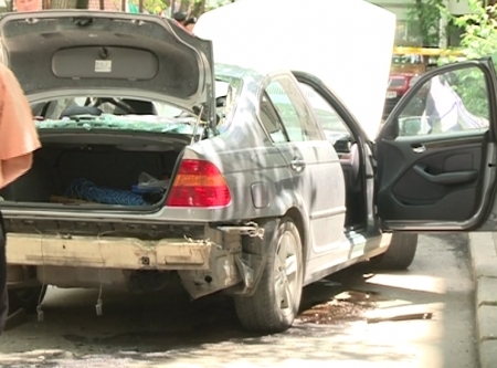 VIDEO. Explozie la Botanica. Masina unei avocate din Chisinau, aruncata in aer!