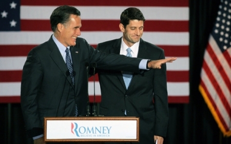 Gafa lui Mitt Romney in momentul in care l-a anuntat pe Paul Ryan ca vicepresedinte. VIDEO