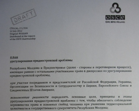 OSCE a pregatit un plan de federalizare a Republicii Moldova cu acordul Tiraspolului? Vezi documentul