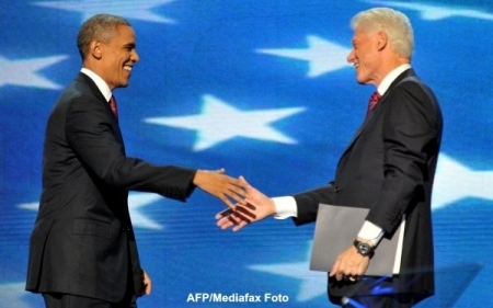 Bill Clinton l-a desemnat oficial pe Barack Obama drept candidat la presedintia SUA