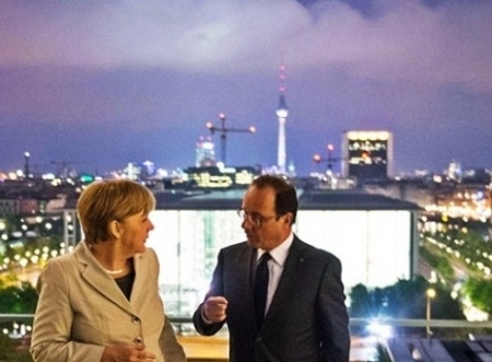 Summitul de la Bruxelles: Merkel si Hollande, compromis privind supravegherea bancilor din zona euro