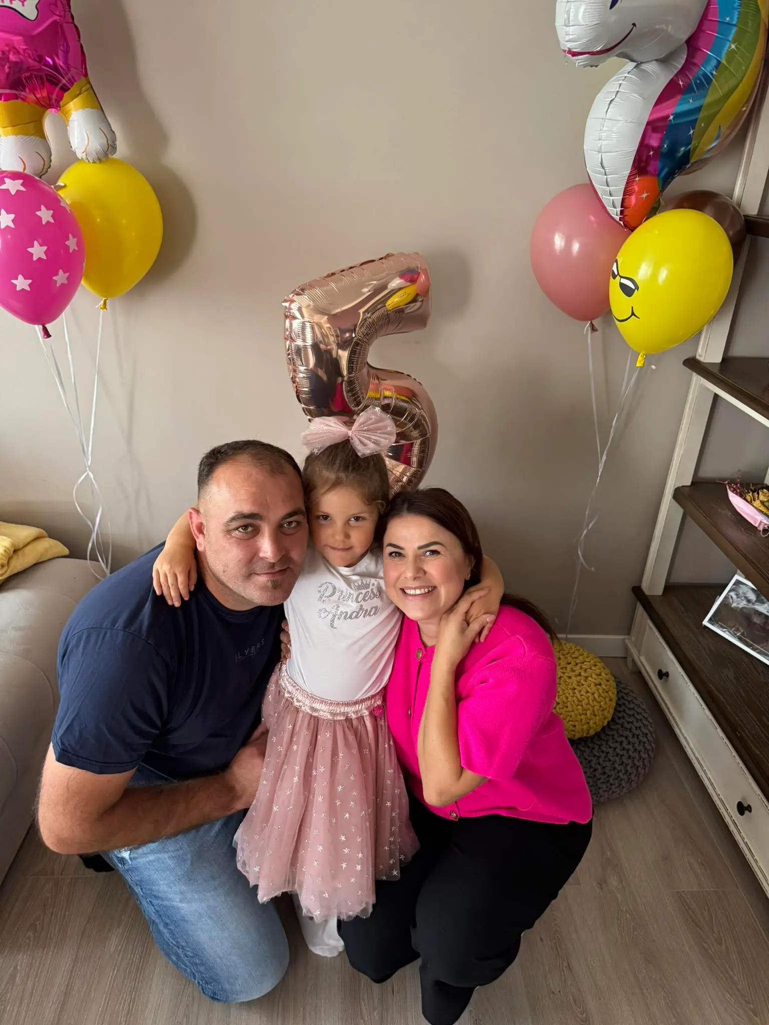 Tatiana Rusu și familia sa