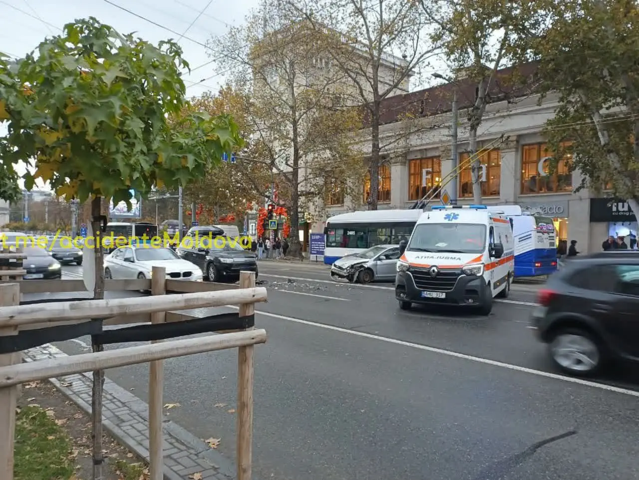 Accident bulevardul Ștefan cel Mare