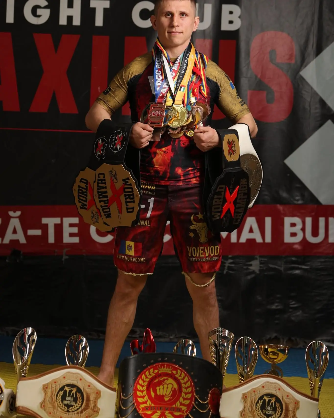 Denis Crețu, luptător.