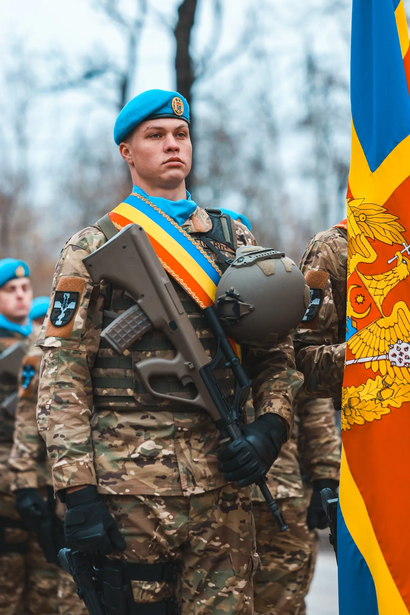 Militarii moldoveni la parada din România