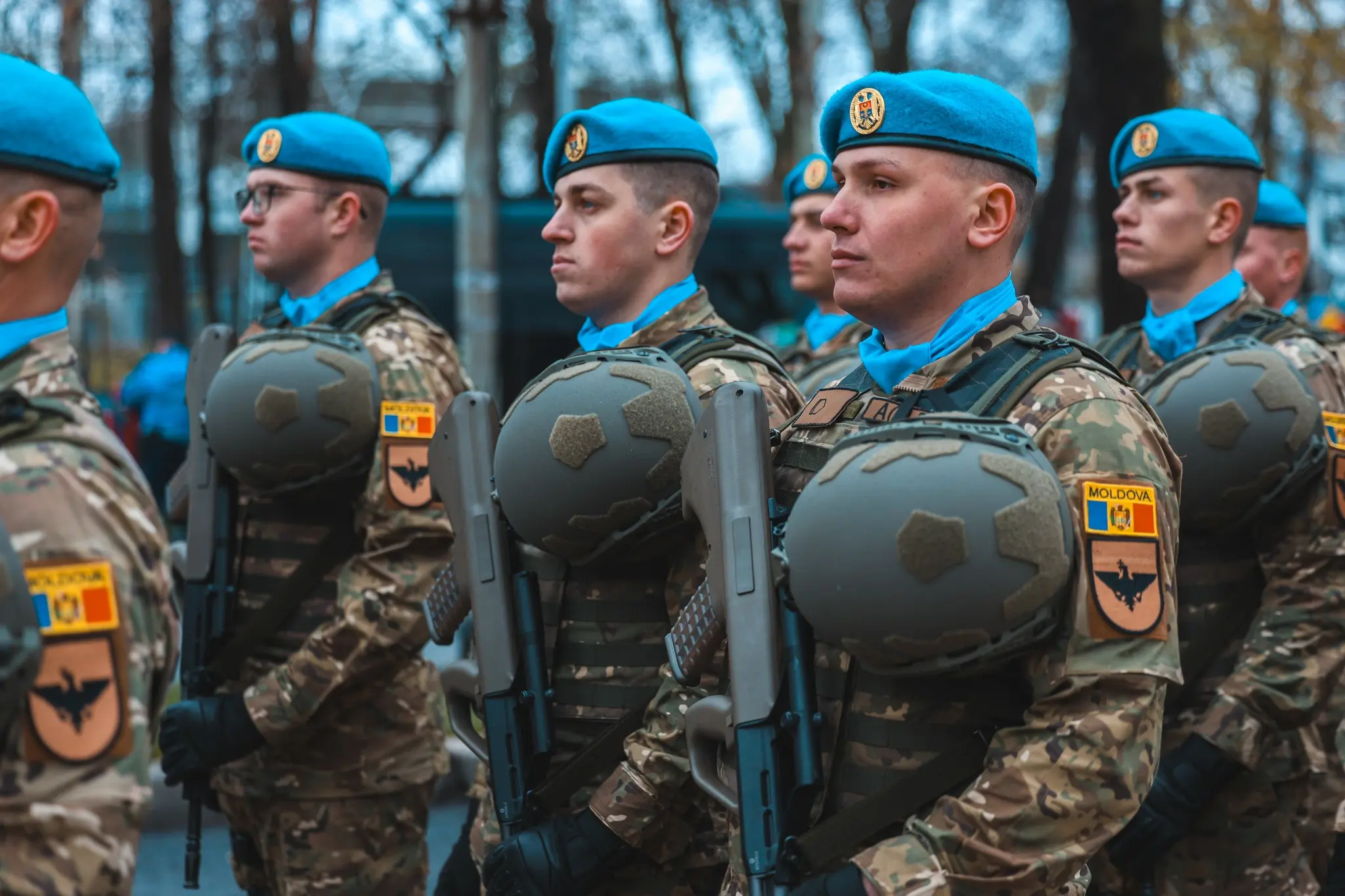 Militarii moldoveni la parada din România