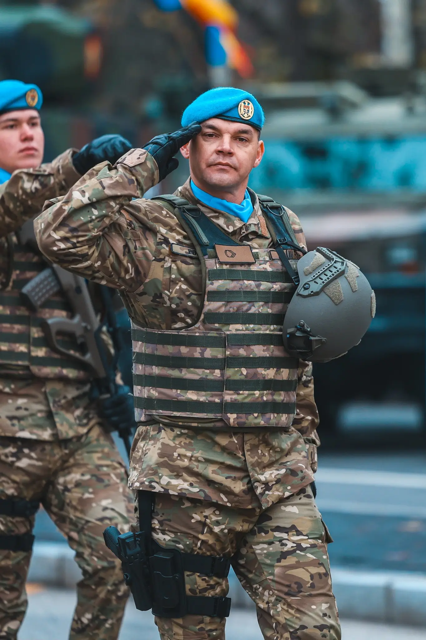 Militarii moldoveni la parada din România