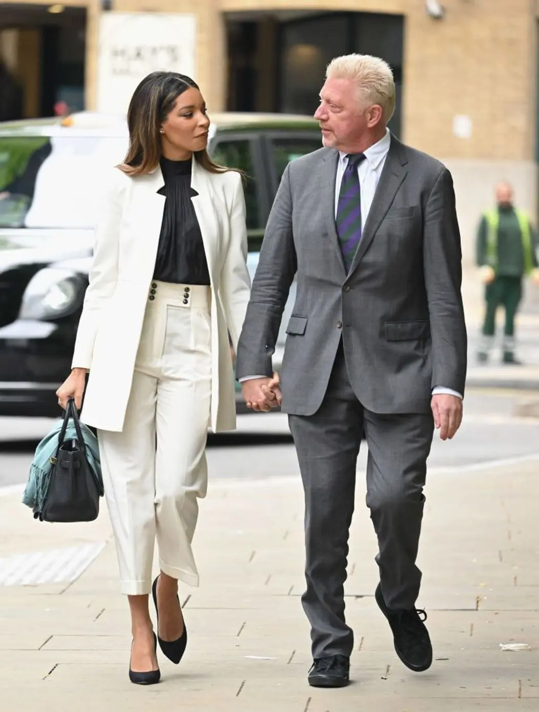 ​Boris Backer și soția sa, Lilian de Carvalho Menteiro 