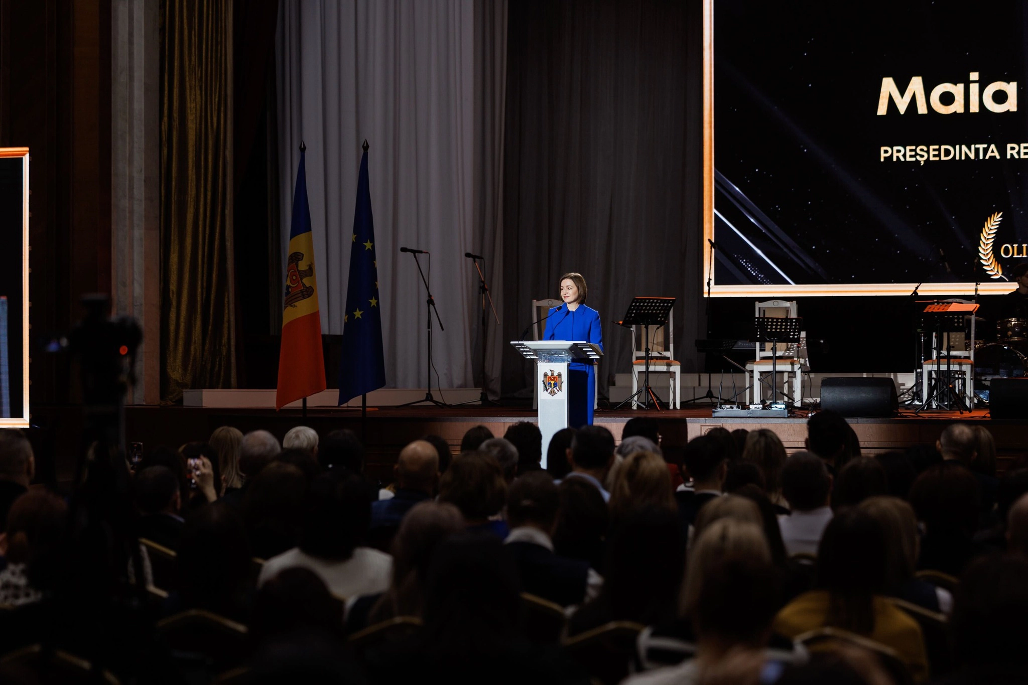 Maia Sandu la Gala Olimpicilor