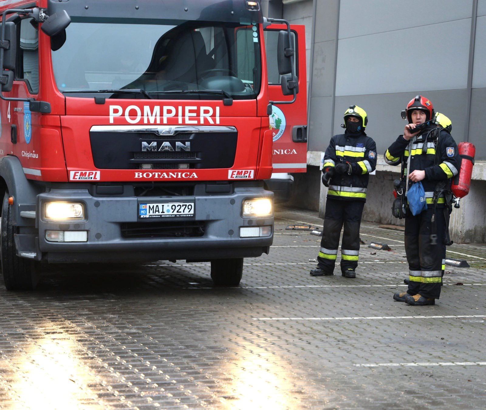 Incendiu în capitală