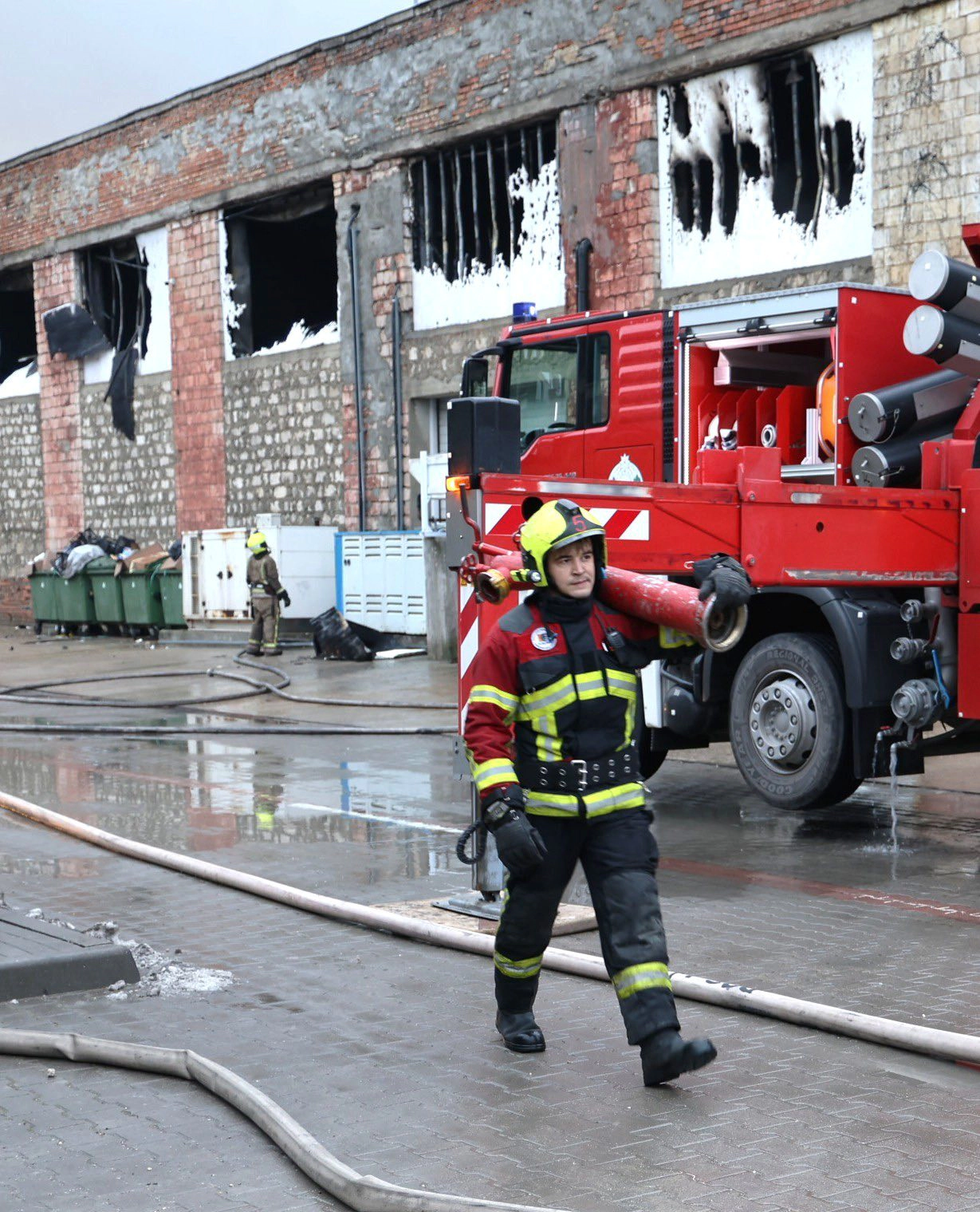 Incendiu în capitală
