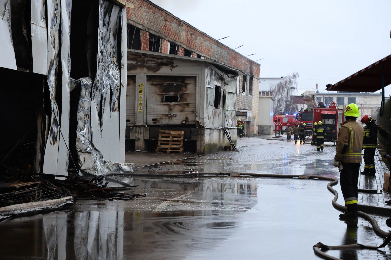 Incendiu în capitală