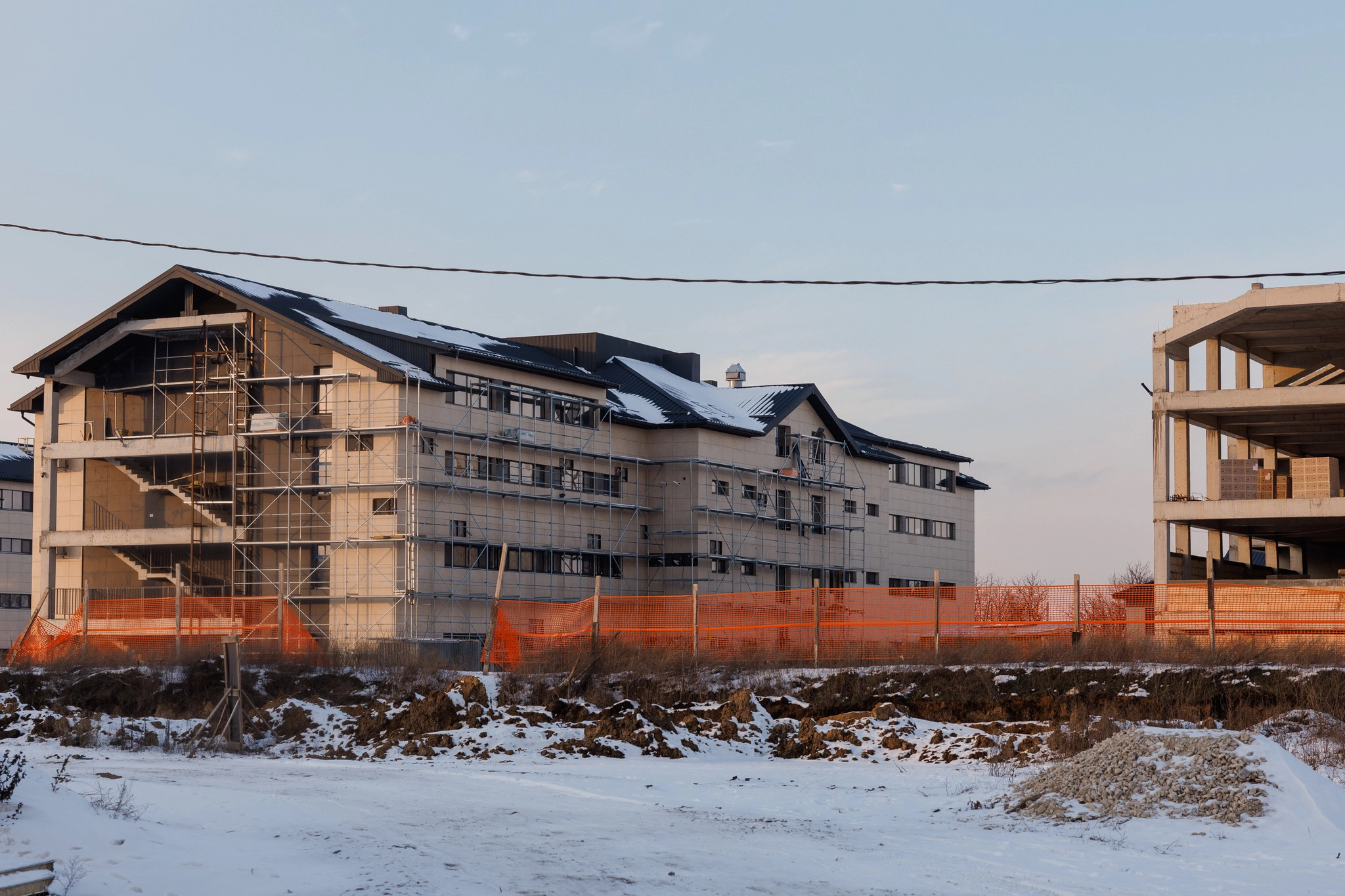 Șantierul noii unități militare din Băcioi