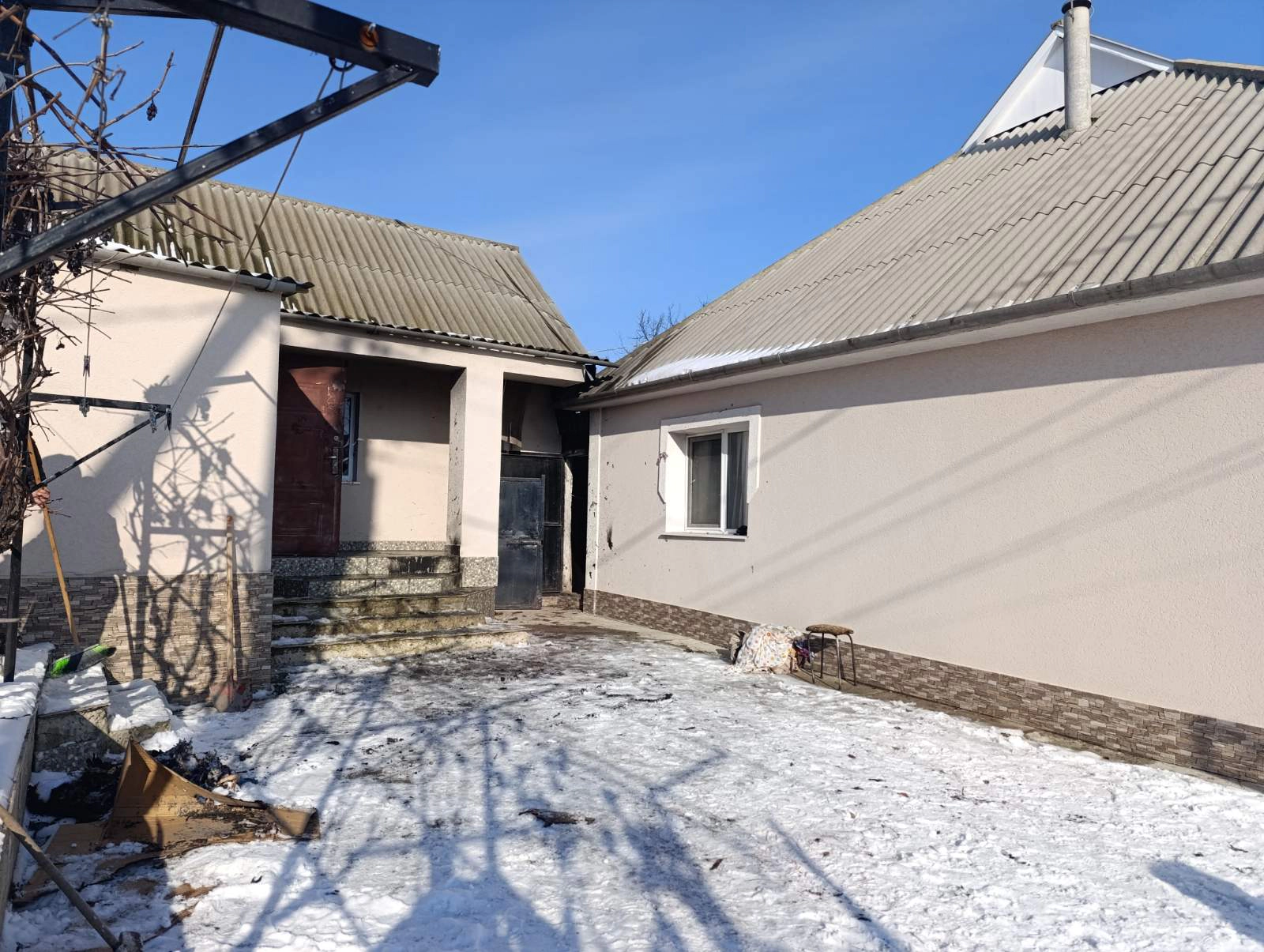 Locuința unde s-a produs incendiul