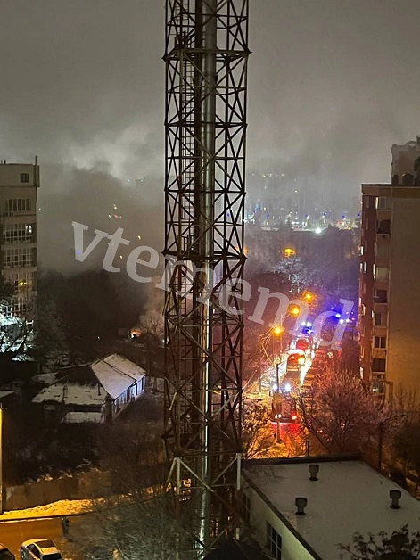 Casa care a luat foc