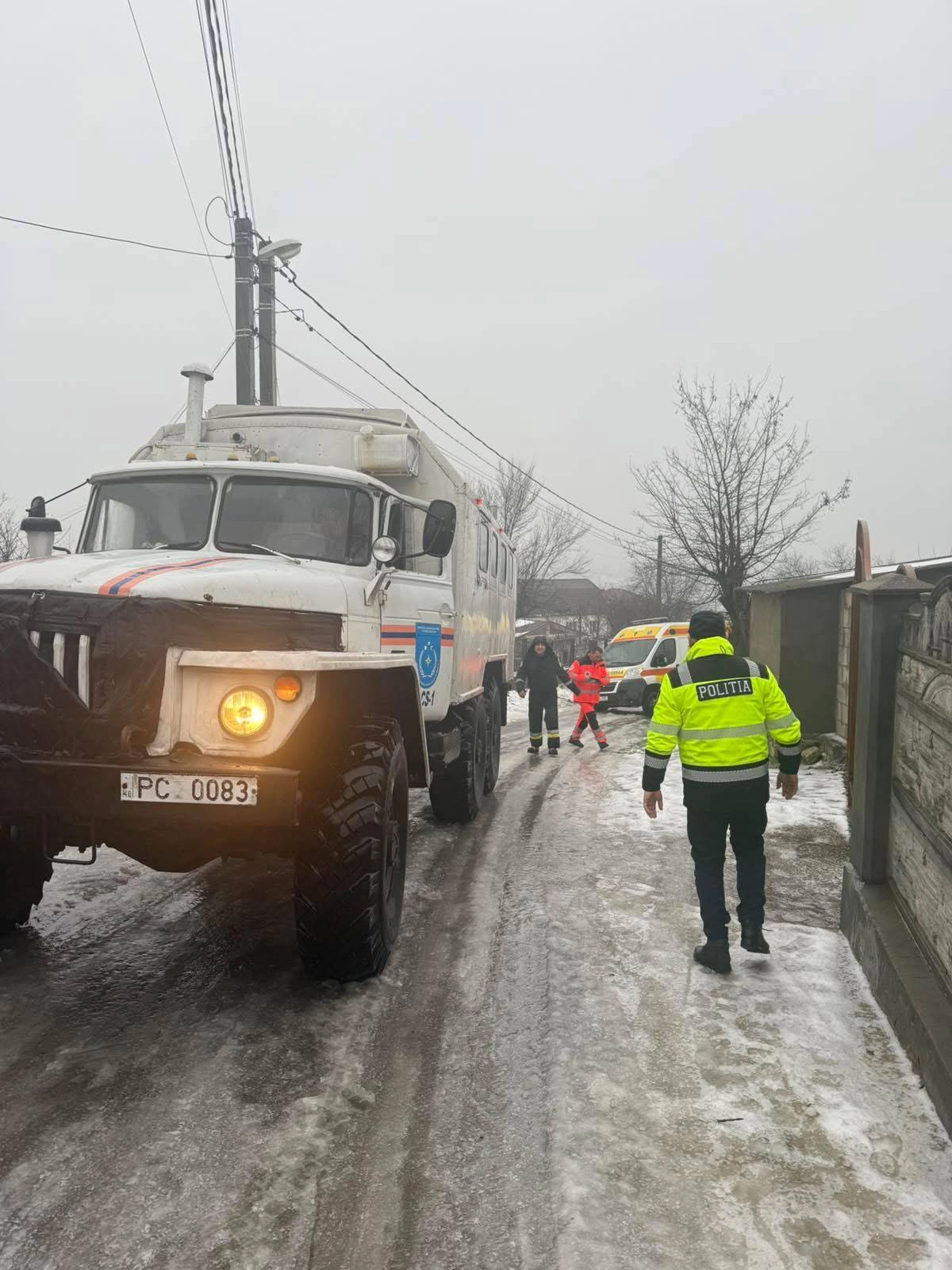 Ambulanță blocată