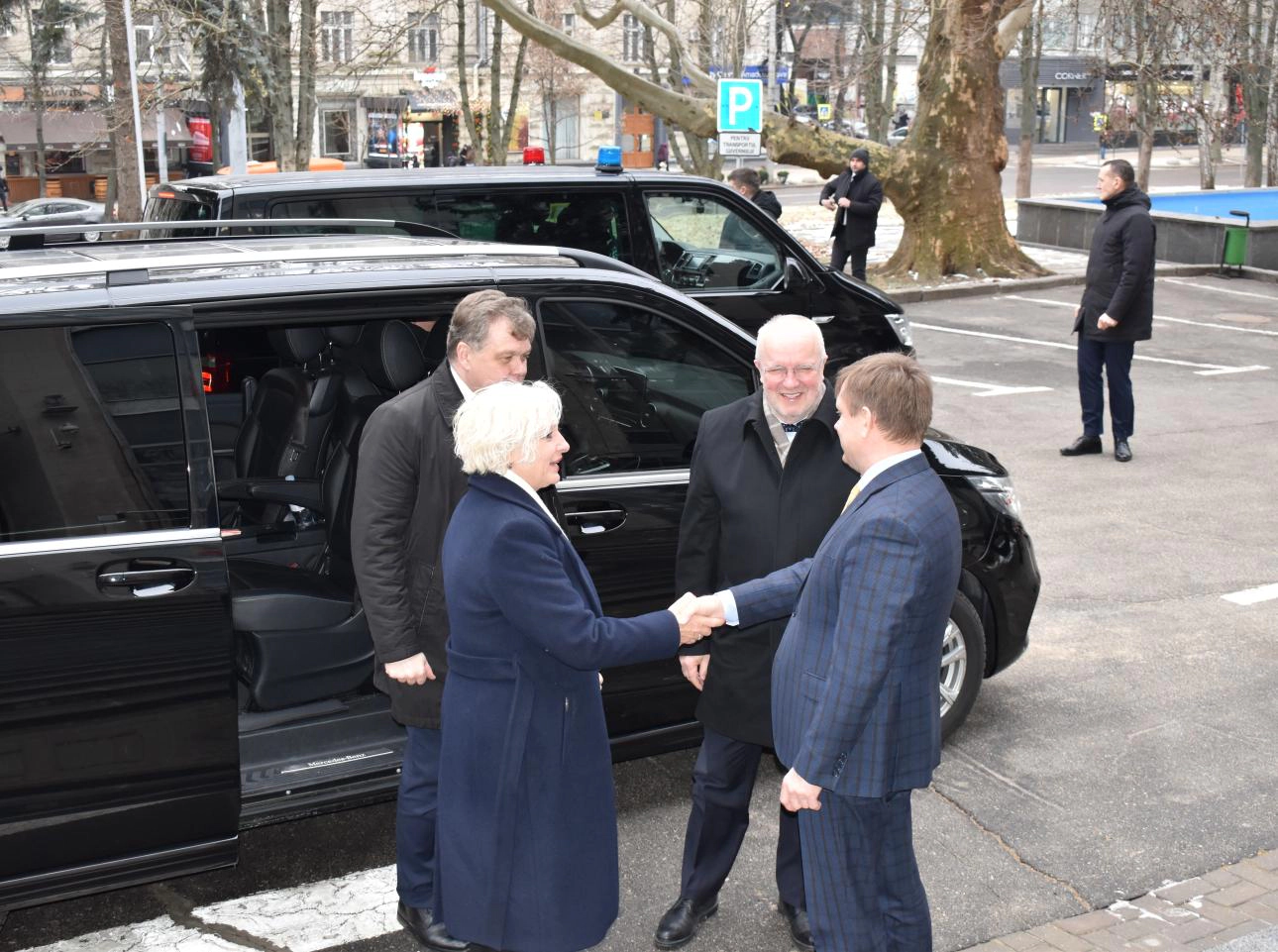 Șefii legislativelor statelor baltice împreună cu Valeriu Chiveri