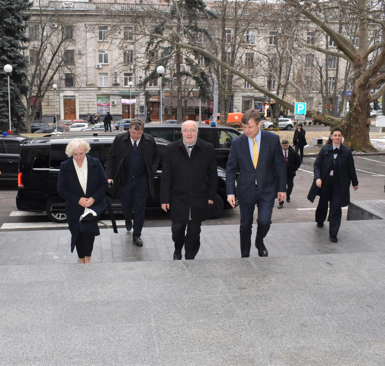 Șefii legislativelor statelor baltice împreună cu Valeriu Chiveri