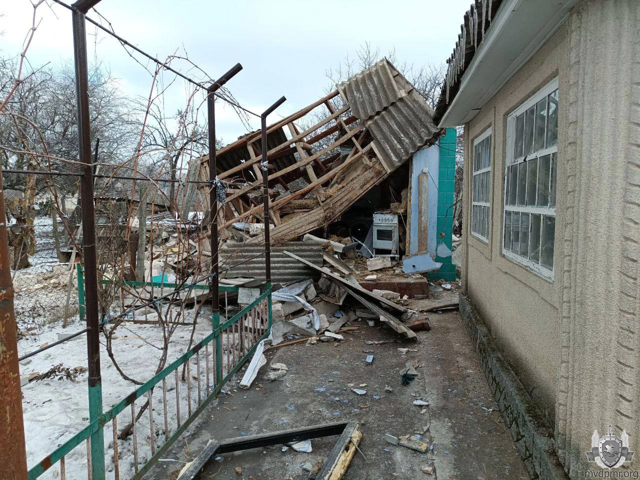 Explozie într-o casă din stânga Nistrului