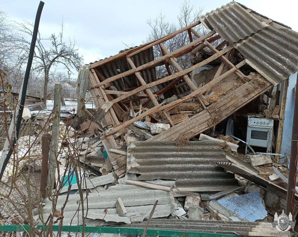 Explozie într-o casă din stânga Nistrului