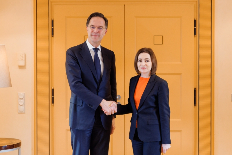 Maia Sandu și Mark Rutte
