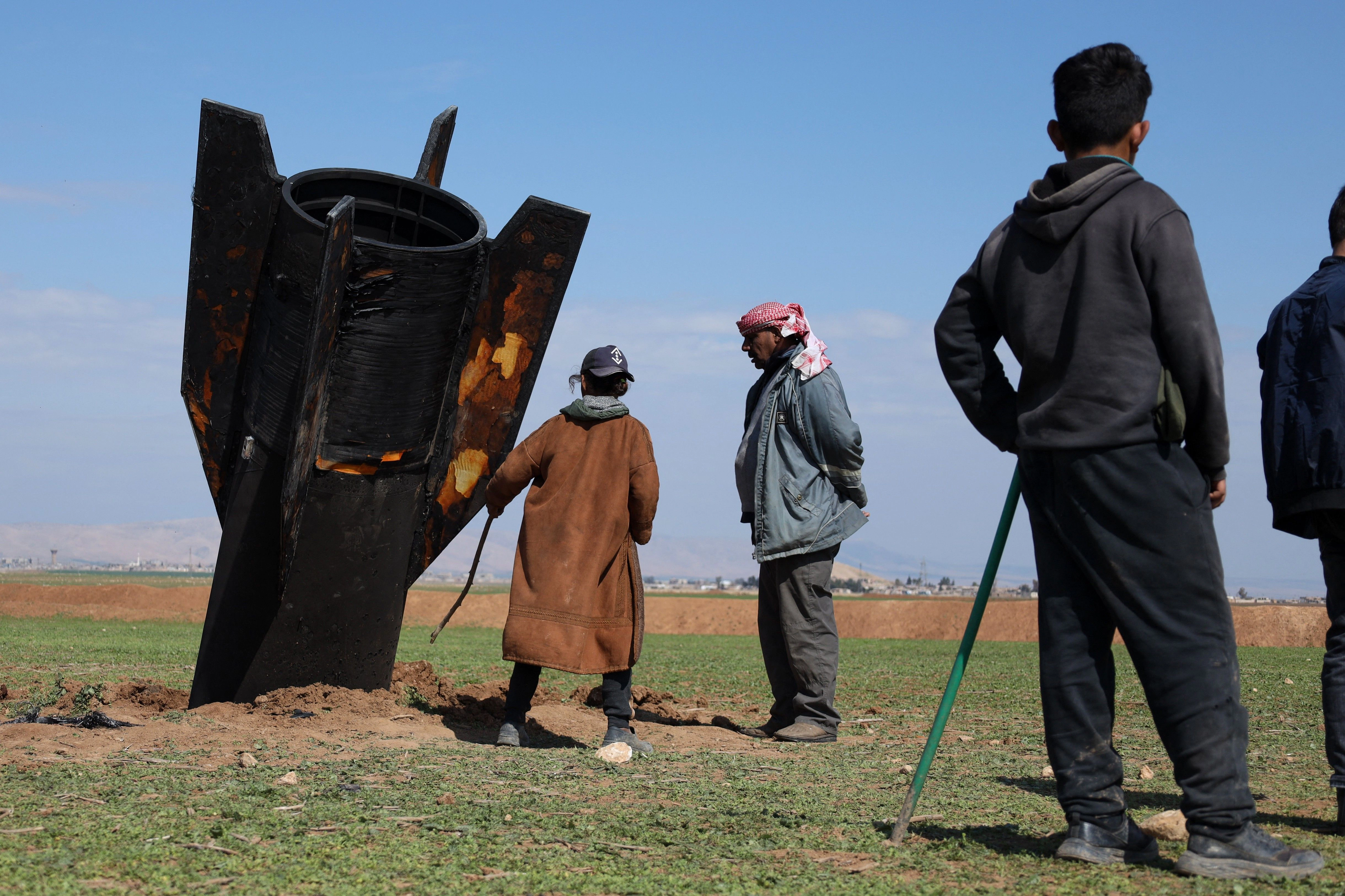 Rachetă prăbușită în Siria
