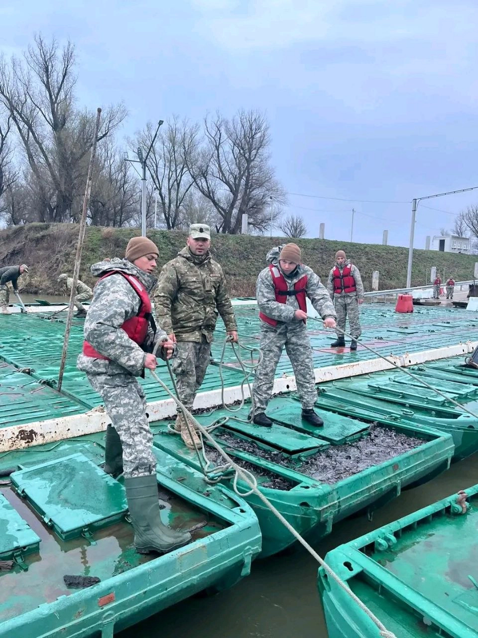 Geniștii militari au intervenit la PTF Leova–Bumbăta