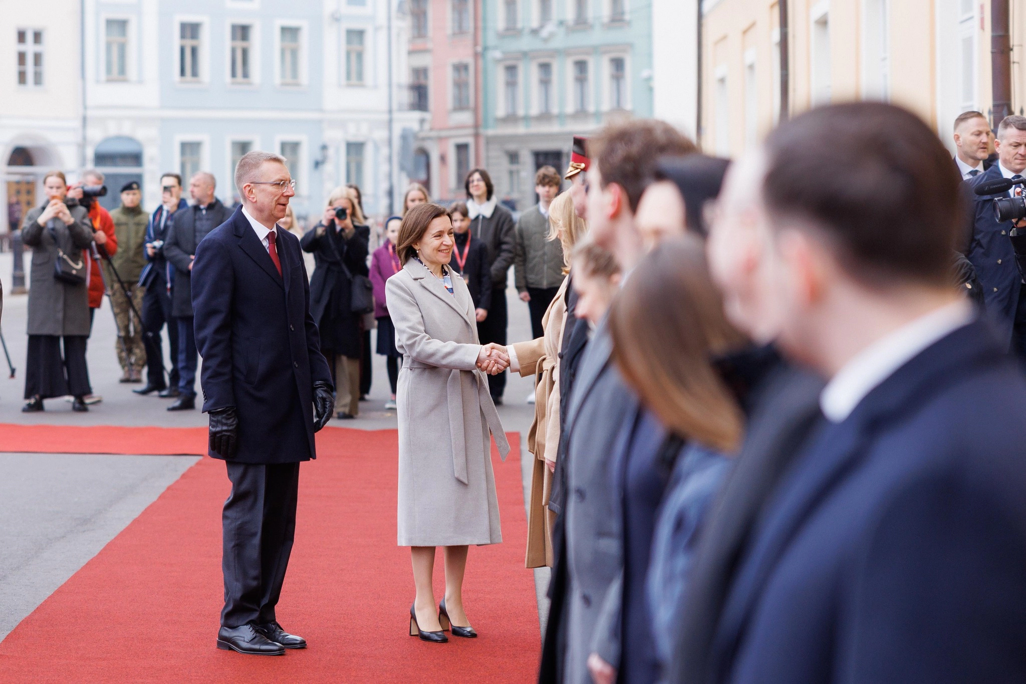 Maia Sandu și Edgars Rinkēvičs