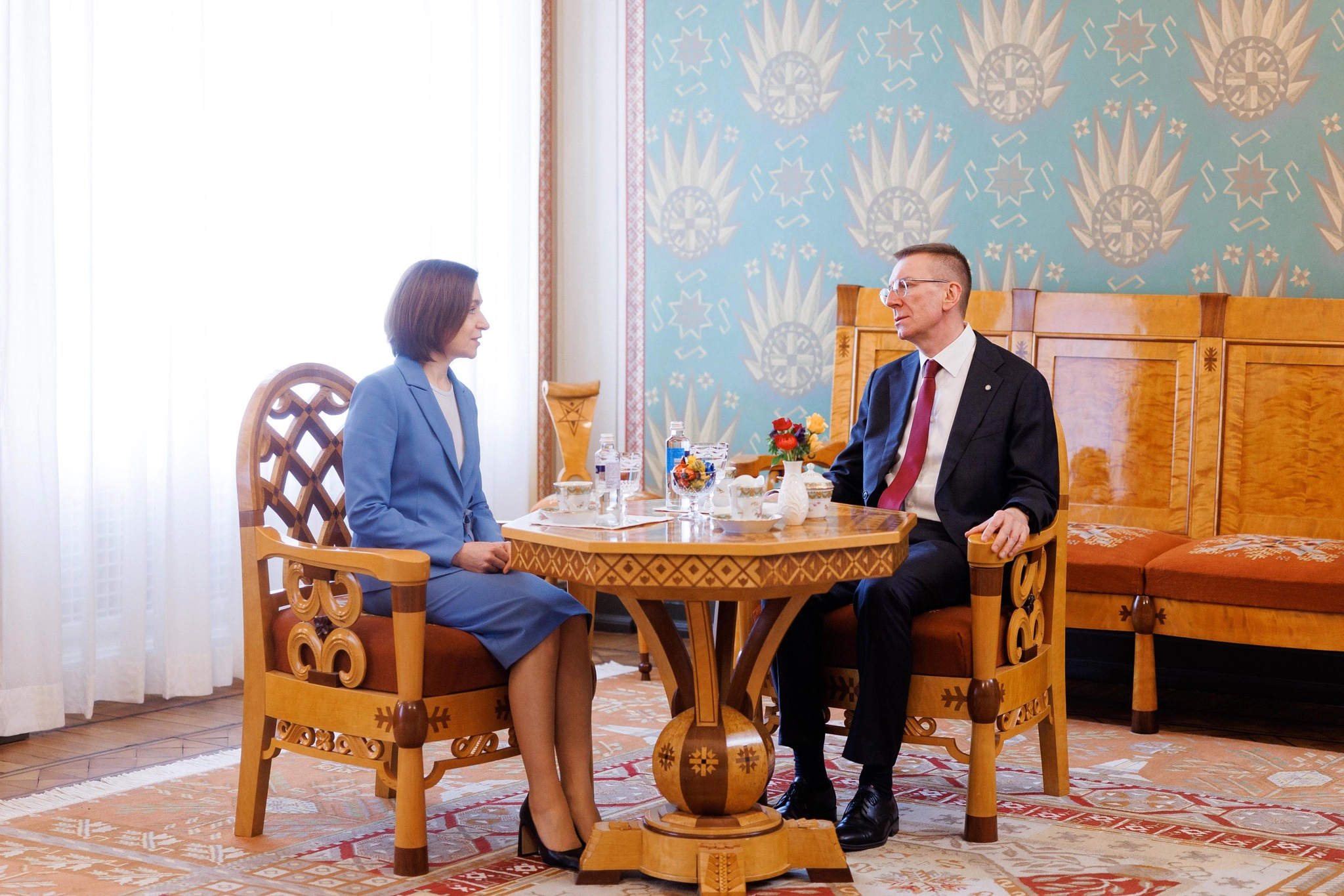 Maia Sandu și Edgars Rinkēvičs