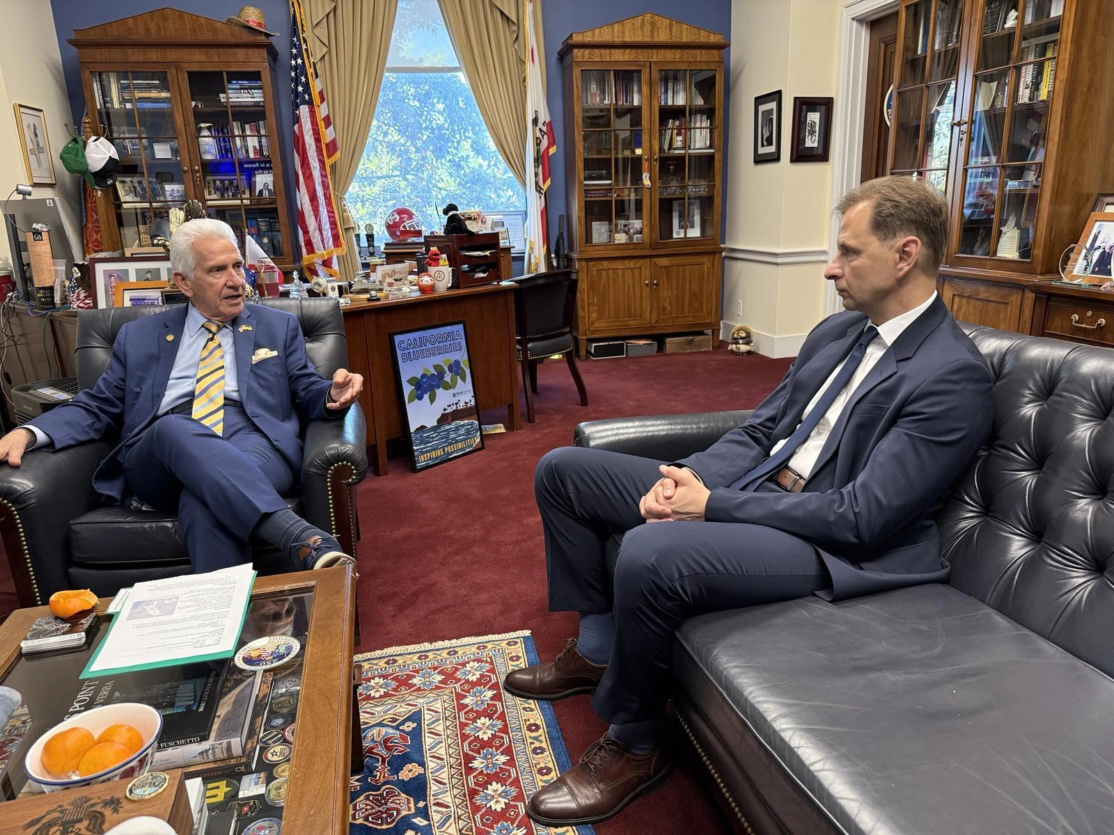 ambasadorul Vlad Kulminski și congresmanul Jim Costa