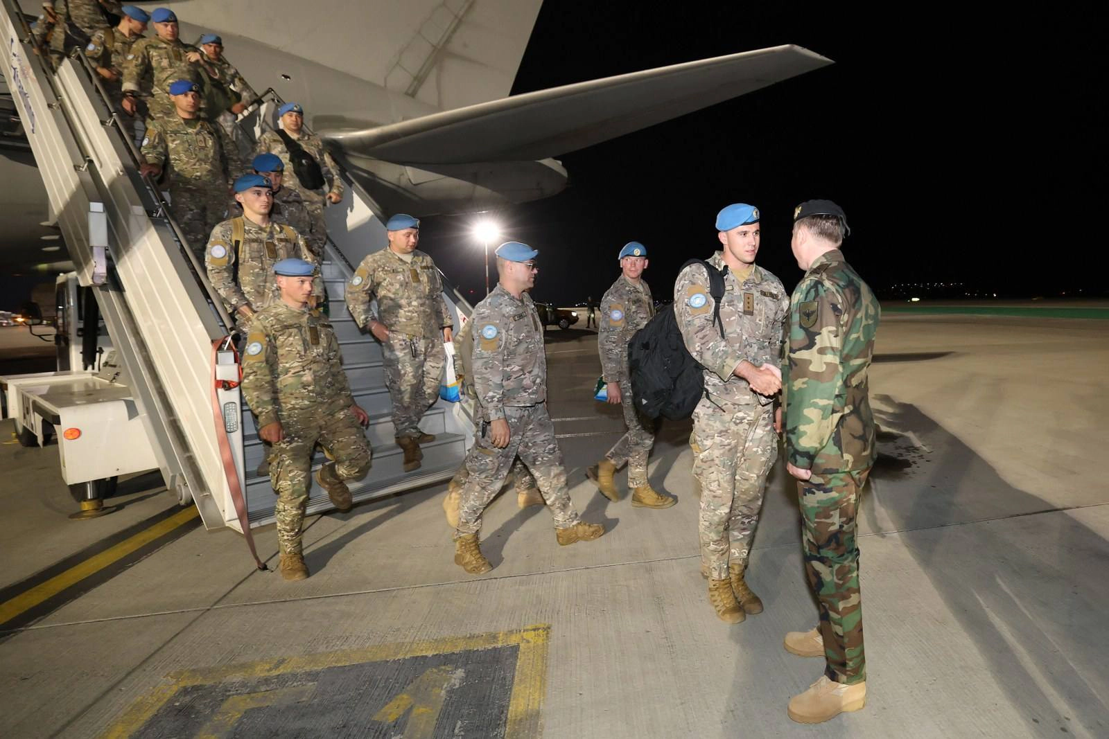Militarii celui de-al treilea contingent al Armatei Naționale