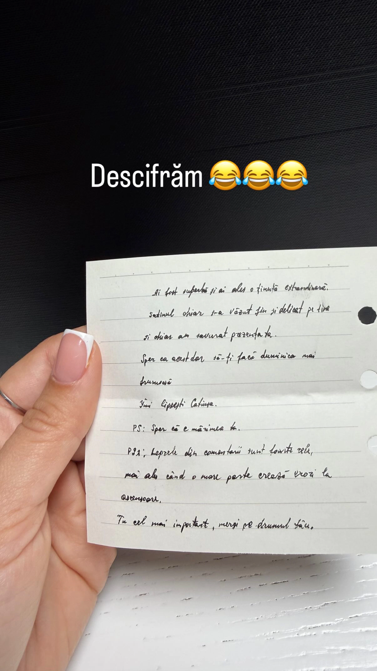 Bilețelul admiratorului