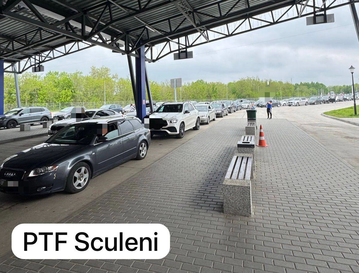 Trafic intens la Sculeni