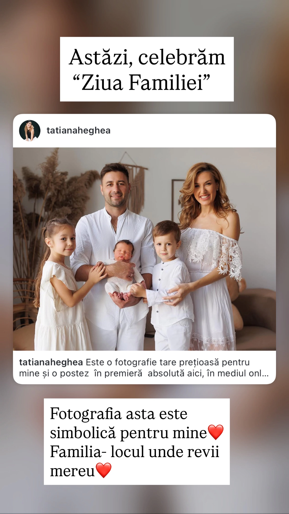 Familia Tatianei Heghea