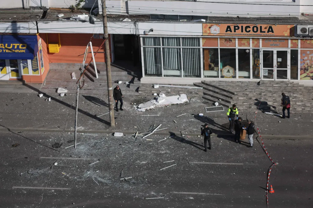 Dronă căzută la Galați