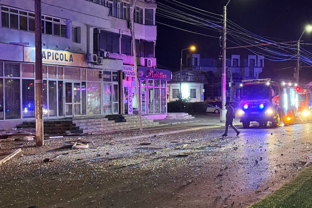 Dronă căzută la Galați