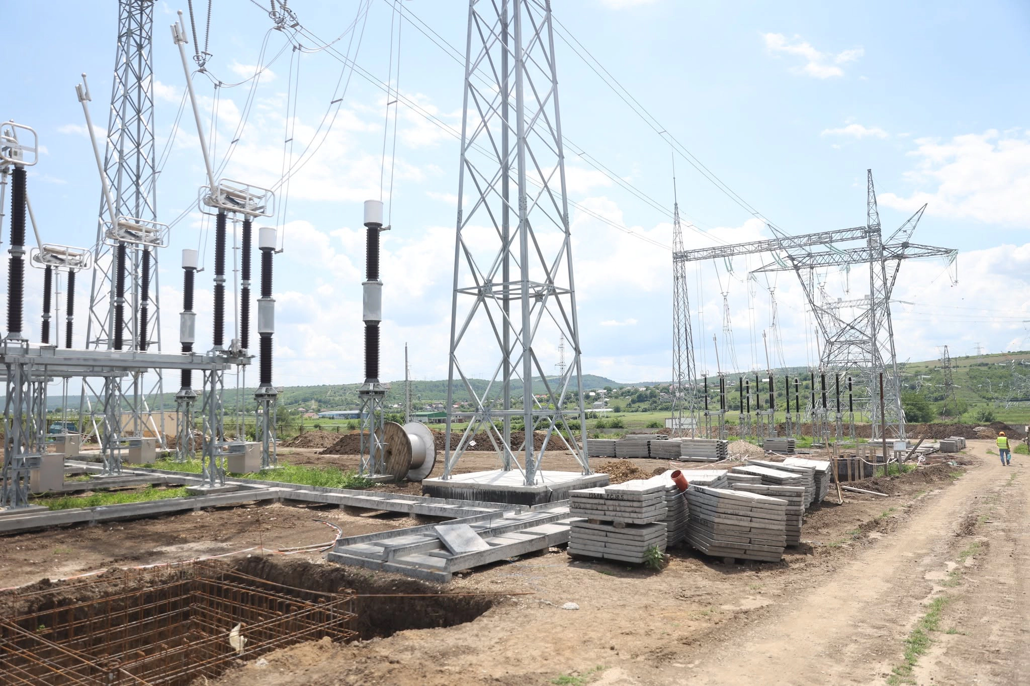Șantierul Stației electrice de la Chișinău