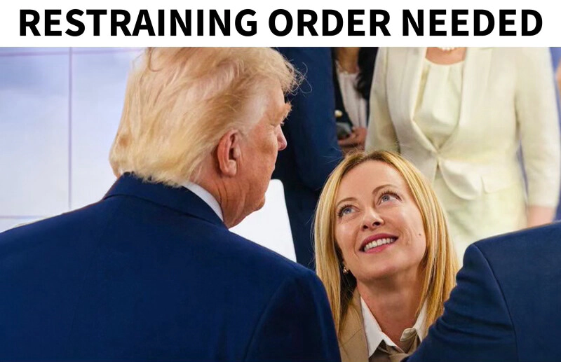 Imagine publicată de Trump