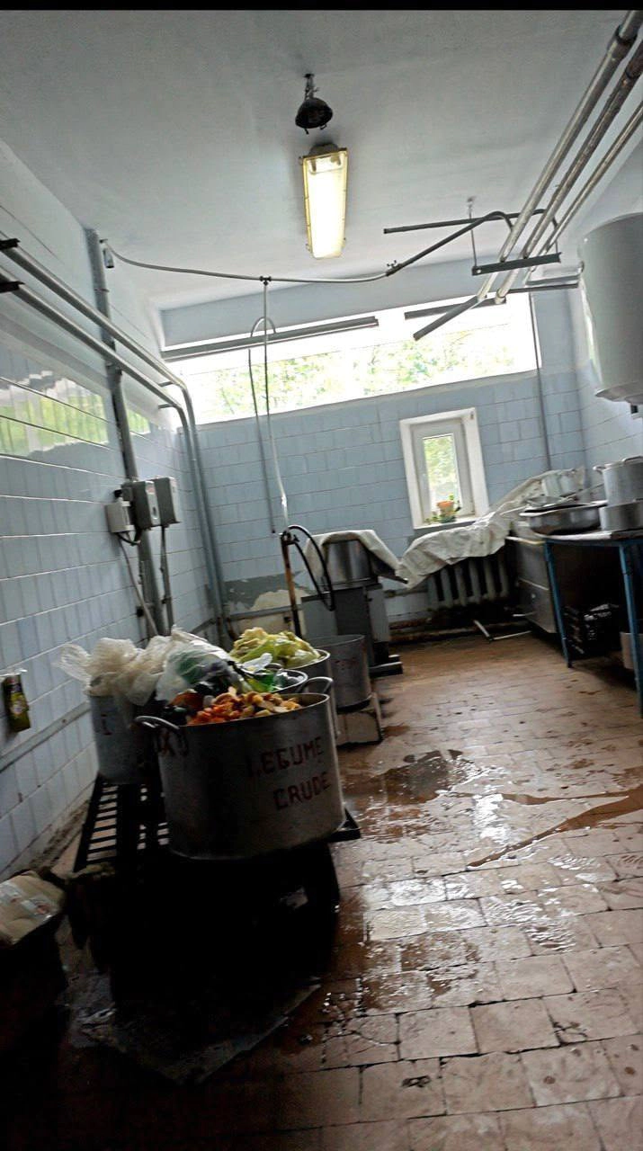 Imagini din blocul alimentar al Spitalului Clinic Bălți