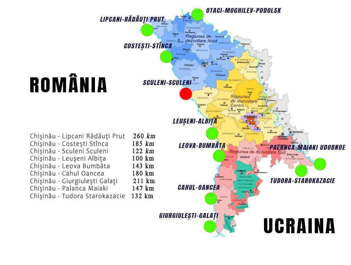 Harta Punctelor de Trecere a Frontierei