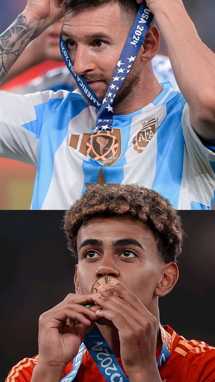 Lamine Yamal și Messi