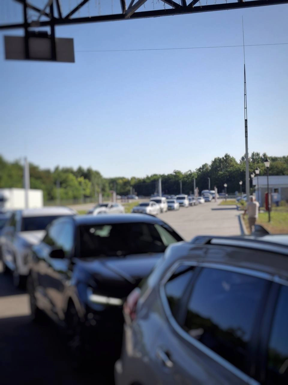Coadă la ieșirea din Republica Moldova