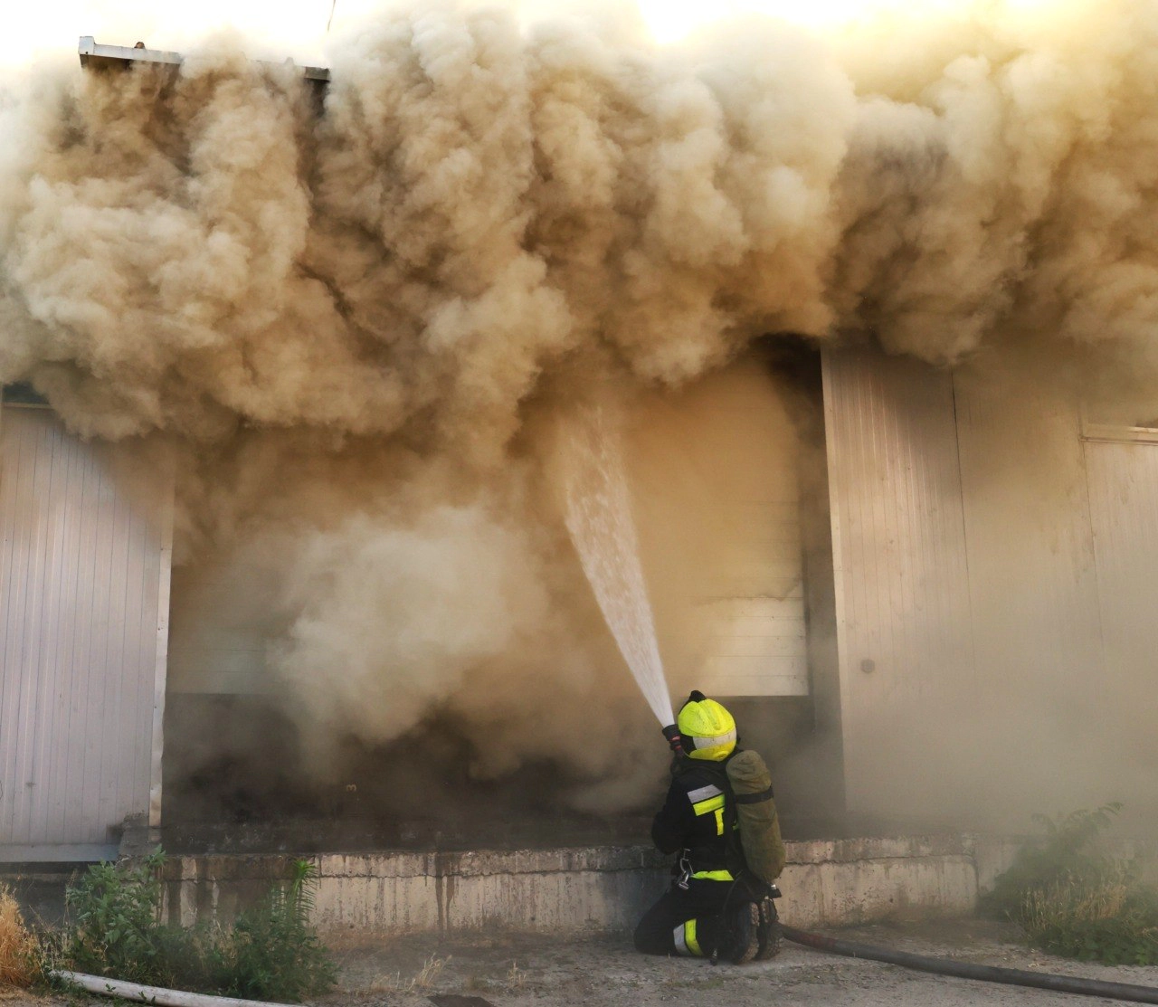 Incendiu în capitală