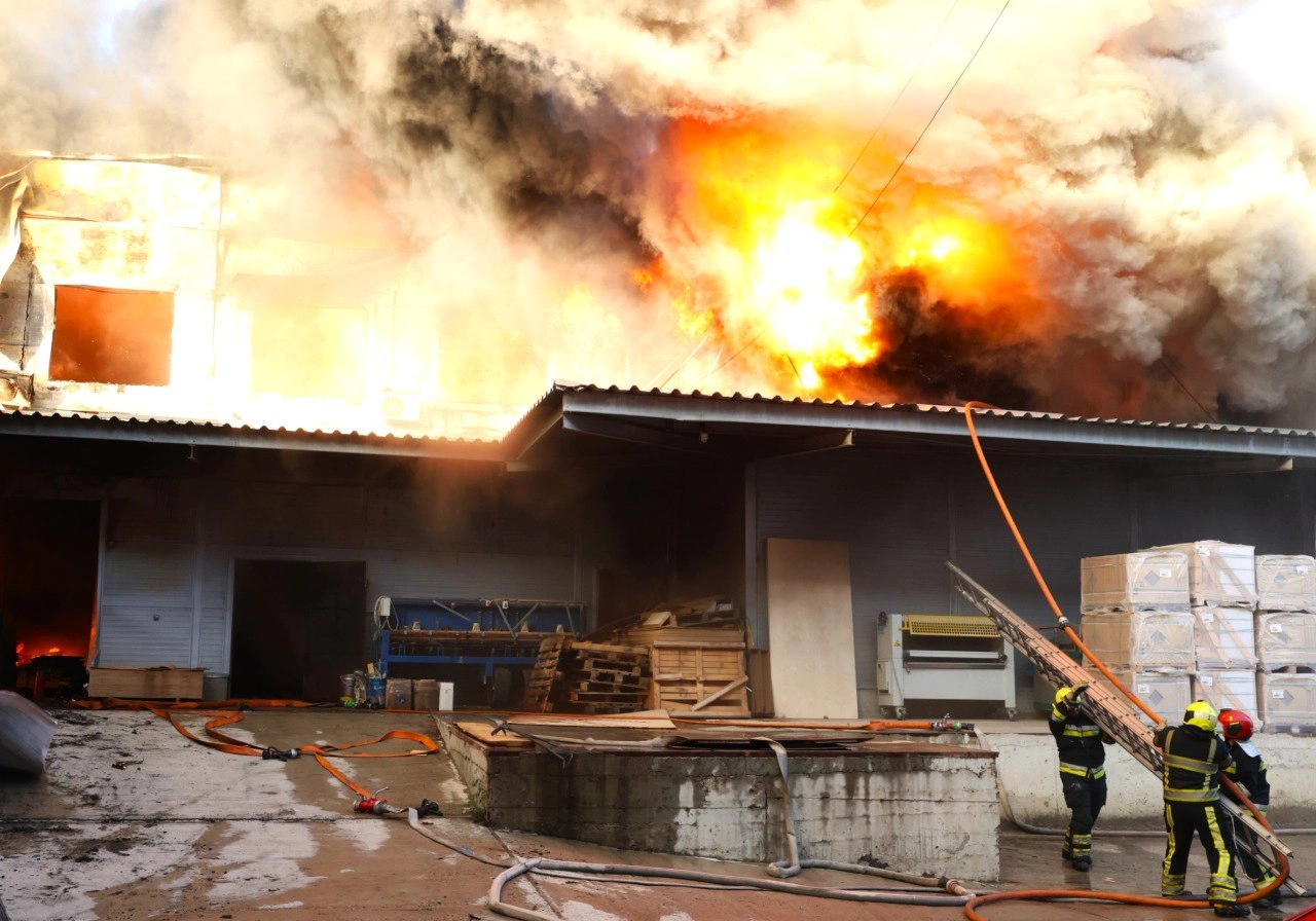Incendiu în capitală