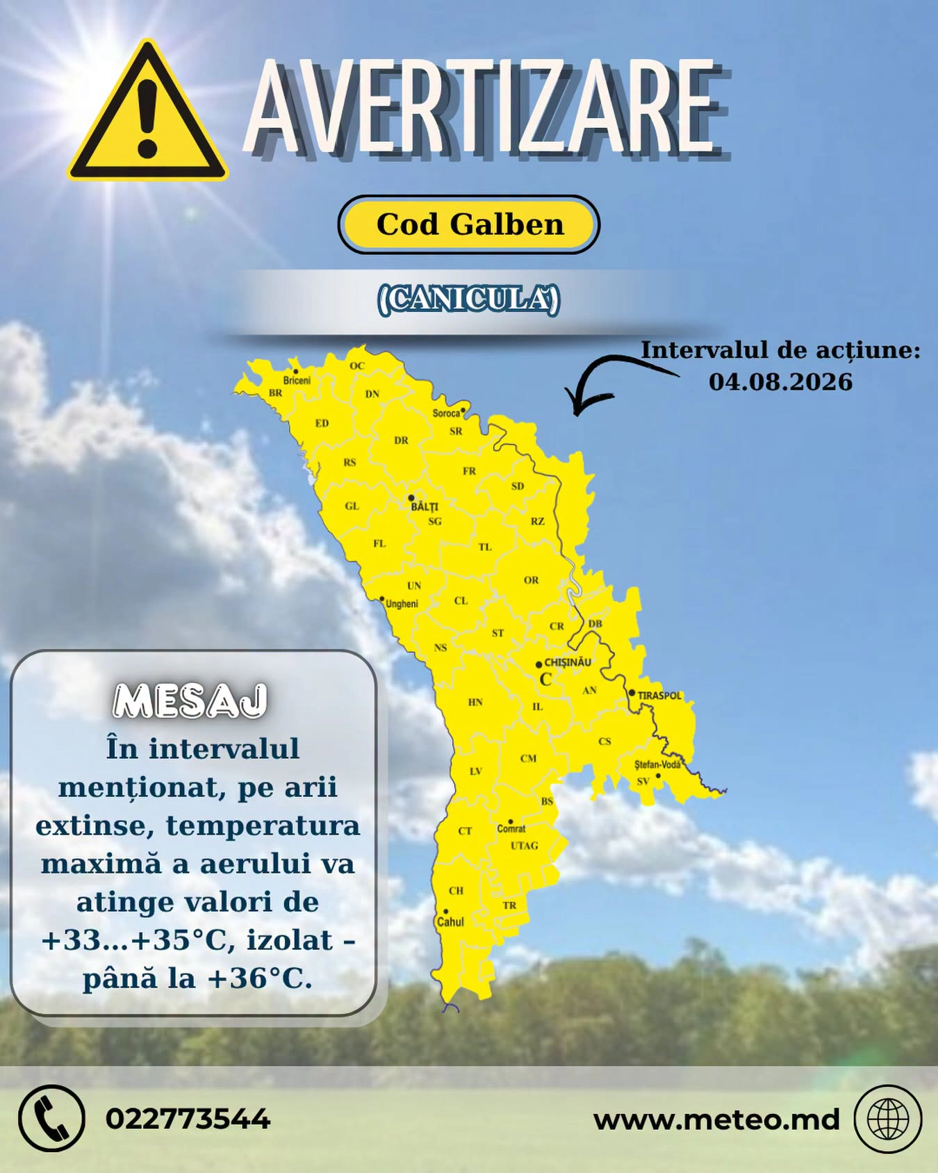Avertizare meteo