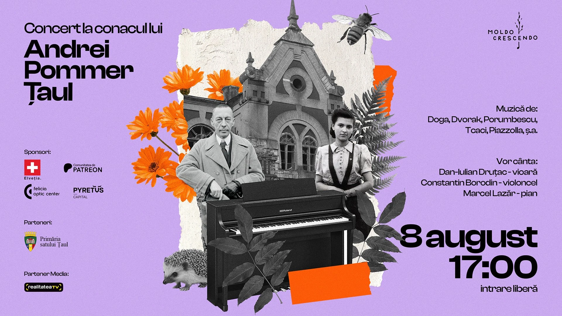 Concert la Conacul lui Andrei Pommer satul Țaul