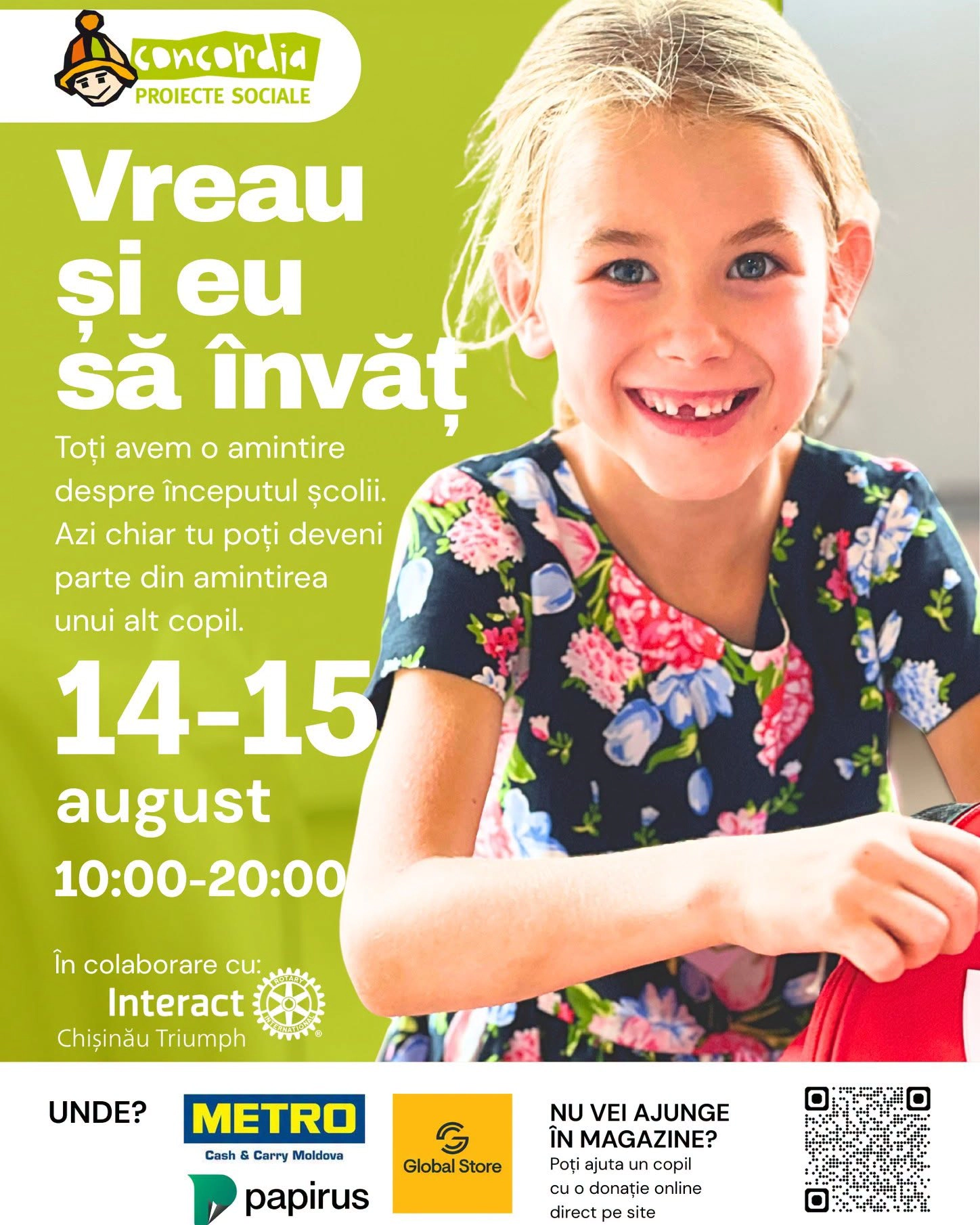 Campania „Vreau și eu să învăț”