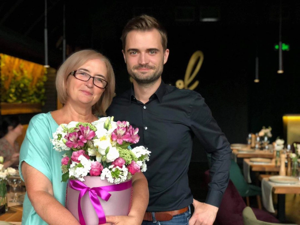 Cătălin Josan și mama sa Lora 