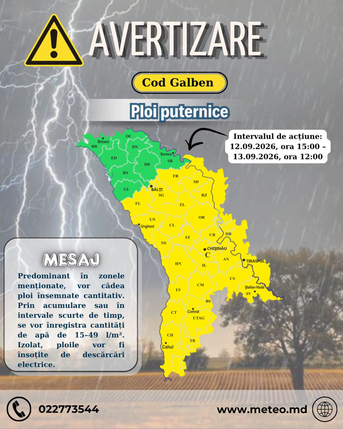 Avertizare meteo