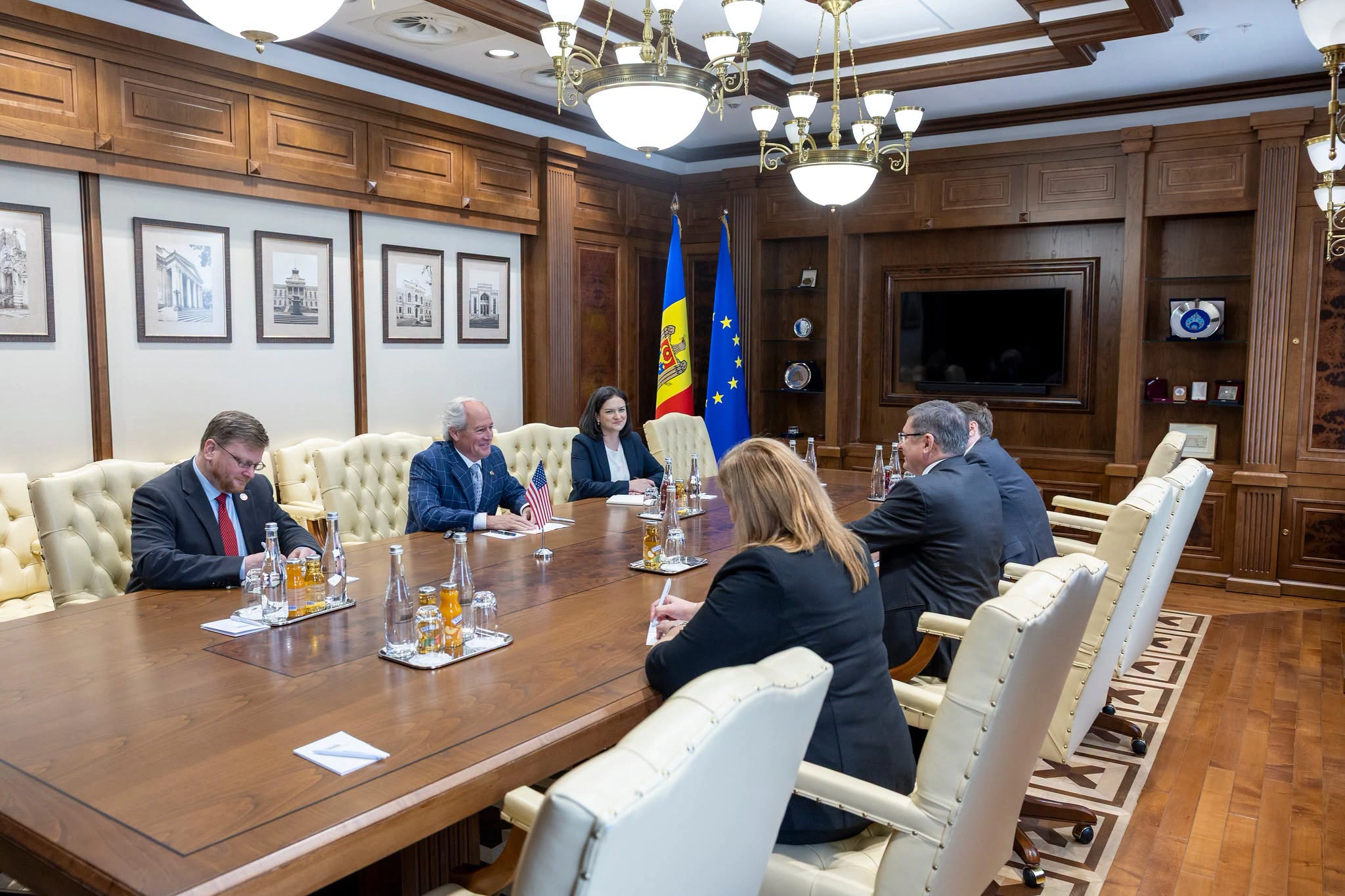 Igor Grosu și noul ambasador al SUA